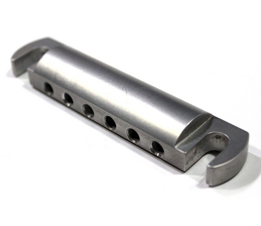 Peters Gunmetal lap steel bender bridge, aluminum, stop tailpiece, made in USA